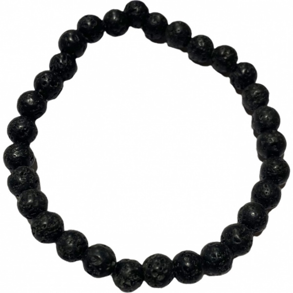 Lava Stone - Crystal Bead Bracelet